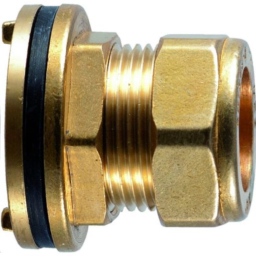 Picture of Copper Ftg Kut.650 Flanged Tank Connector 22mm