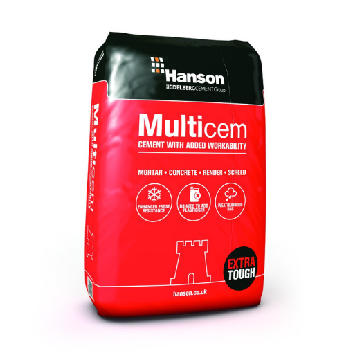 Picture of Hanson Quckcem Cement 25kg Paper Bag