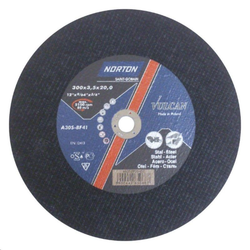 Picture of Norton Flat Metal Cutting Disc 300x3.5x20