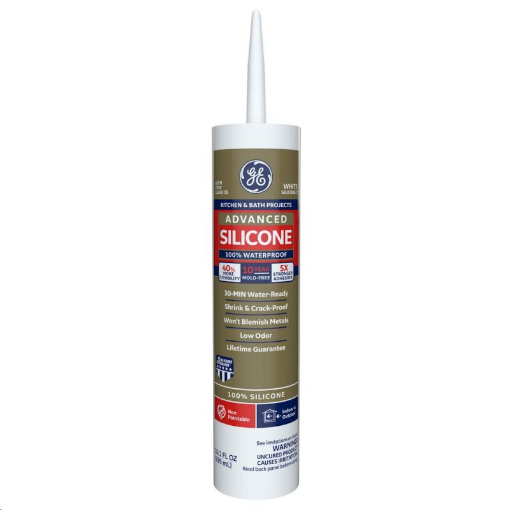 Picture of GE Advanced Silicone 2 10.1 oz. White Kitchen and Bath Silicone
