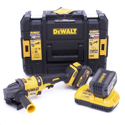 Picture of DeWALT DCG414T2-GB Flex Volt 54v Grinder 2 x Batts