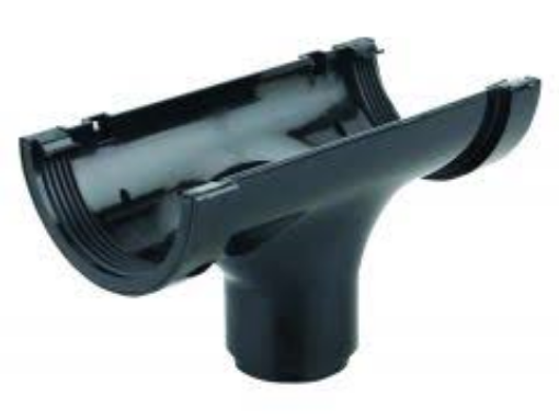 Picture of Roundline Black GutterRunning Outlet